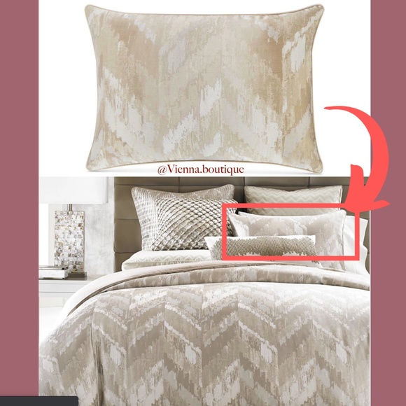 NEW Hotel Collection Distress Chevron Pillow Sham - Picture 11 of 11